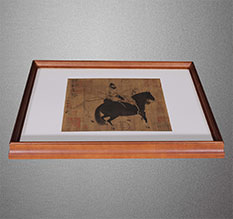 剑阁书画装裱配框服务案例